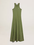 Pesto-green tank dress| Golden Goose