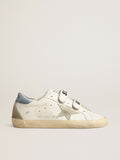 Old School with ice-gray suede star and light blue heel tab| Golden Goose