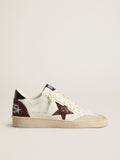 Ball Star in nappa with glitter star and black nappa heel tab| Golden Goose
