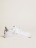 Purestar sneakers with glittery silver heel tab| Golden Goose