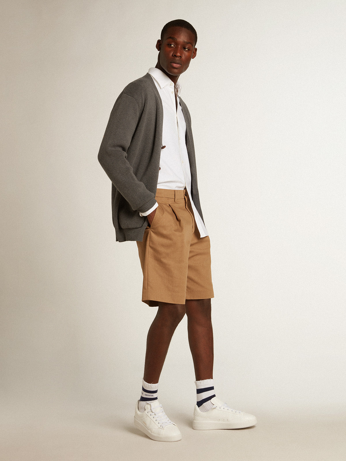 Men's bio-based Purestar with white star and heel tab| Golden Goose