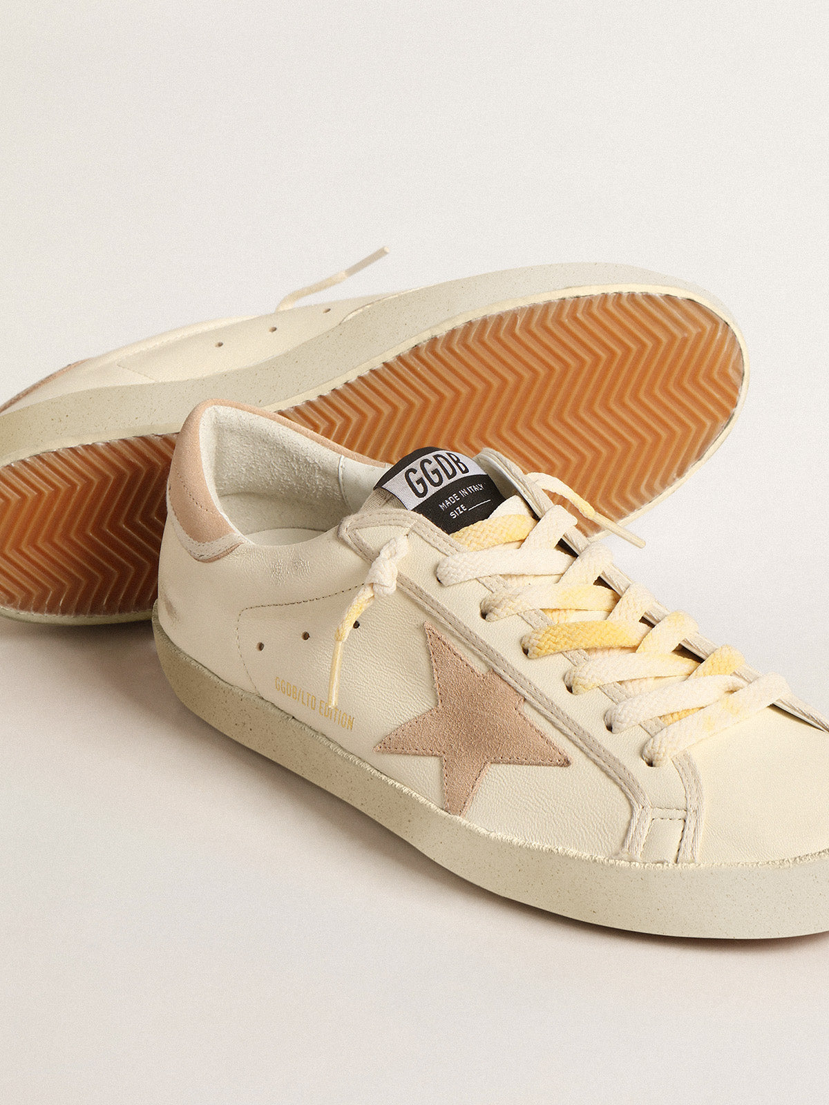 Men's Super-Star LTD in nappa with suede star and heel tab| Golden Goose