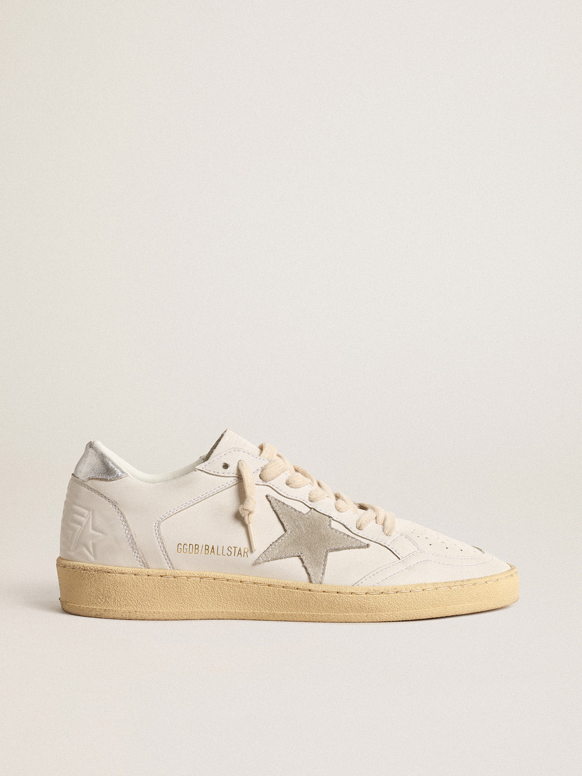 Ball Star with suede star and metallic leather heel tab| Golden Goose