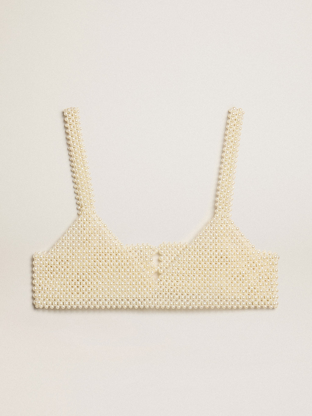 Women's string of pearls top| Golden Goose