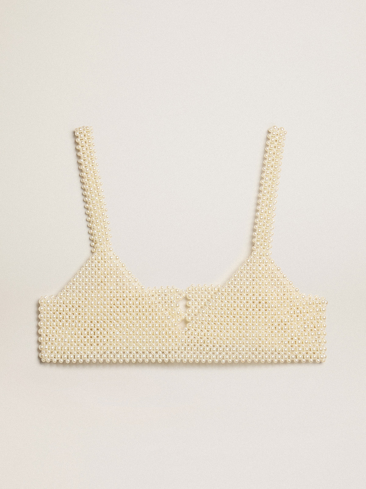 Women's string of pearls top| Golden Goose