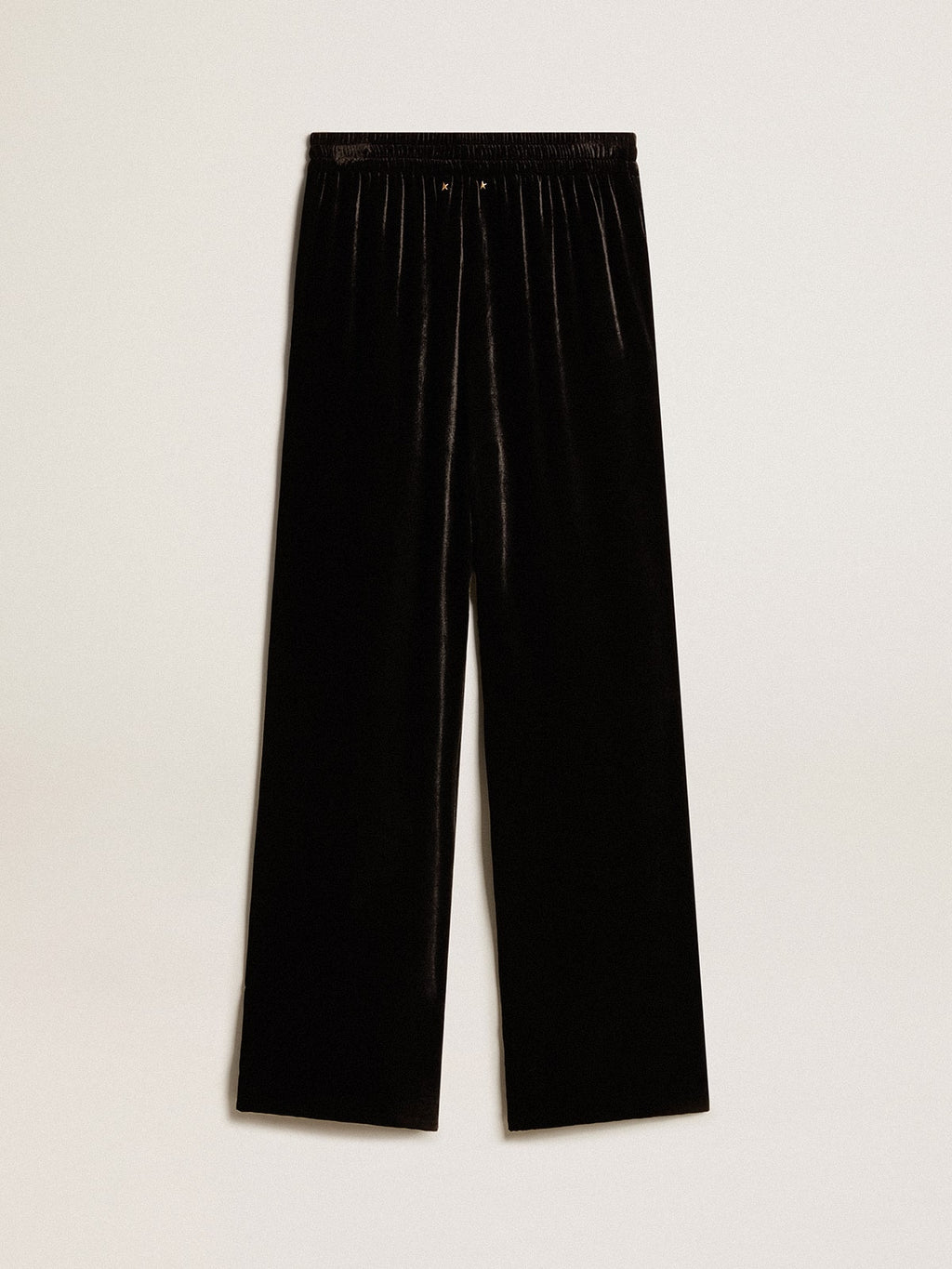 Black joggers with white embroidery| Golden Goose