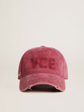 Cotton baseball cap with a lived-in finish| Golden Goose