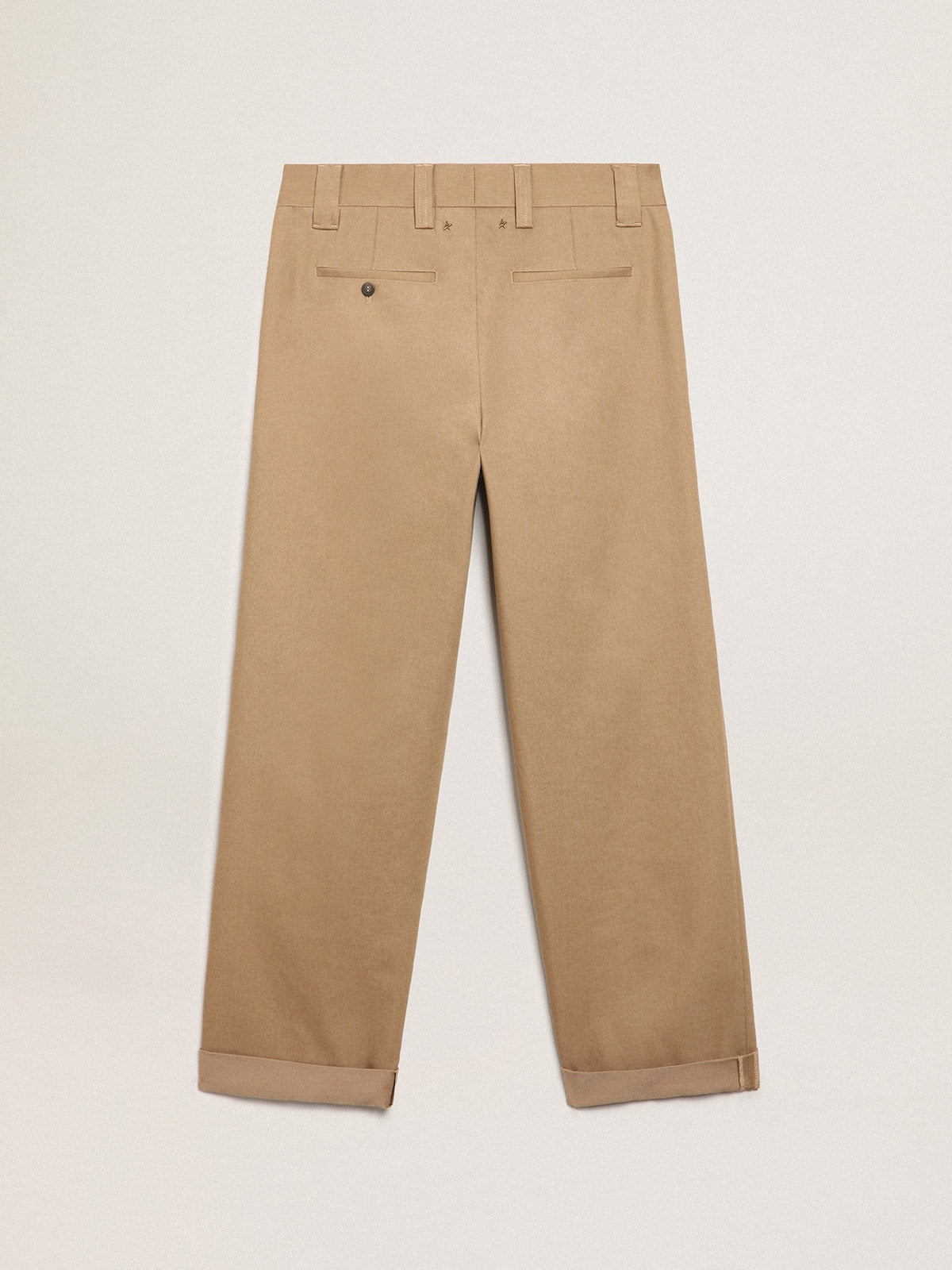 Beige khaki Golden Collection chinos| Golden Goose
