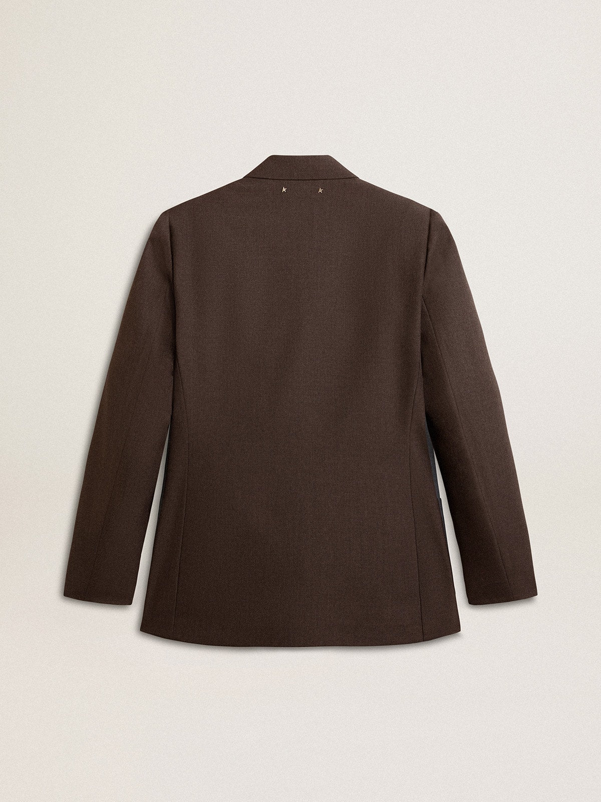 Men's tailored jacket in anthracite gray virgin wool| Golden Goose