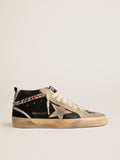 Mid Star LTD in nappa leather with suede star and studded flash| Golden Goose