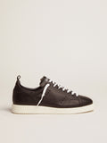 Men's Starter in leather with star printed on the heel tab| Golden Goose
