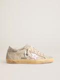 Super-Star LTD in ecru with Swarovski crystal heel tab| Golden Goose