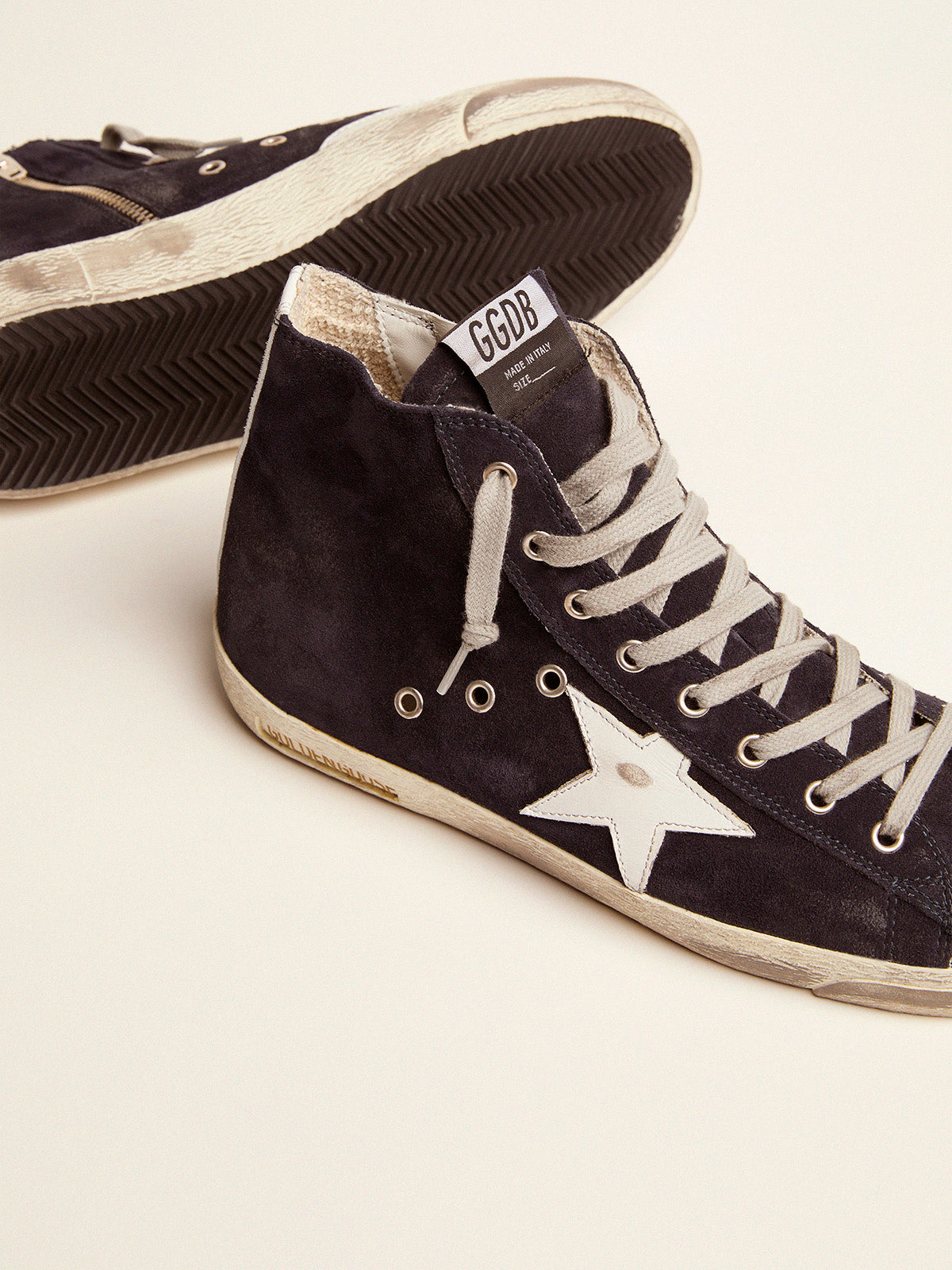 Men's Francy in leather with leather star and heel tab| Golden Goose
