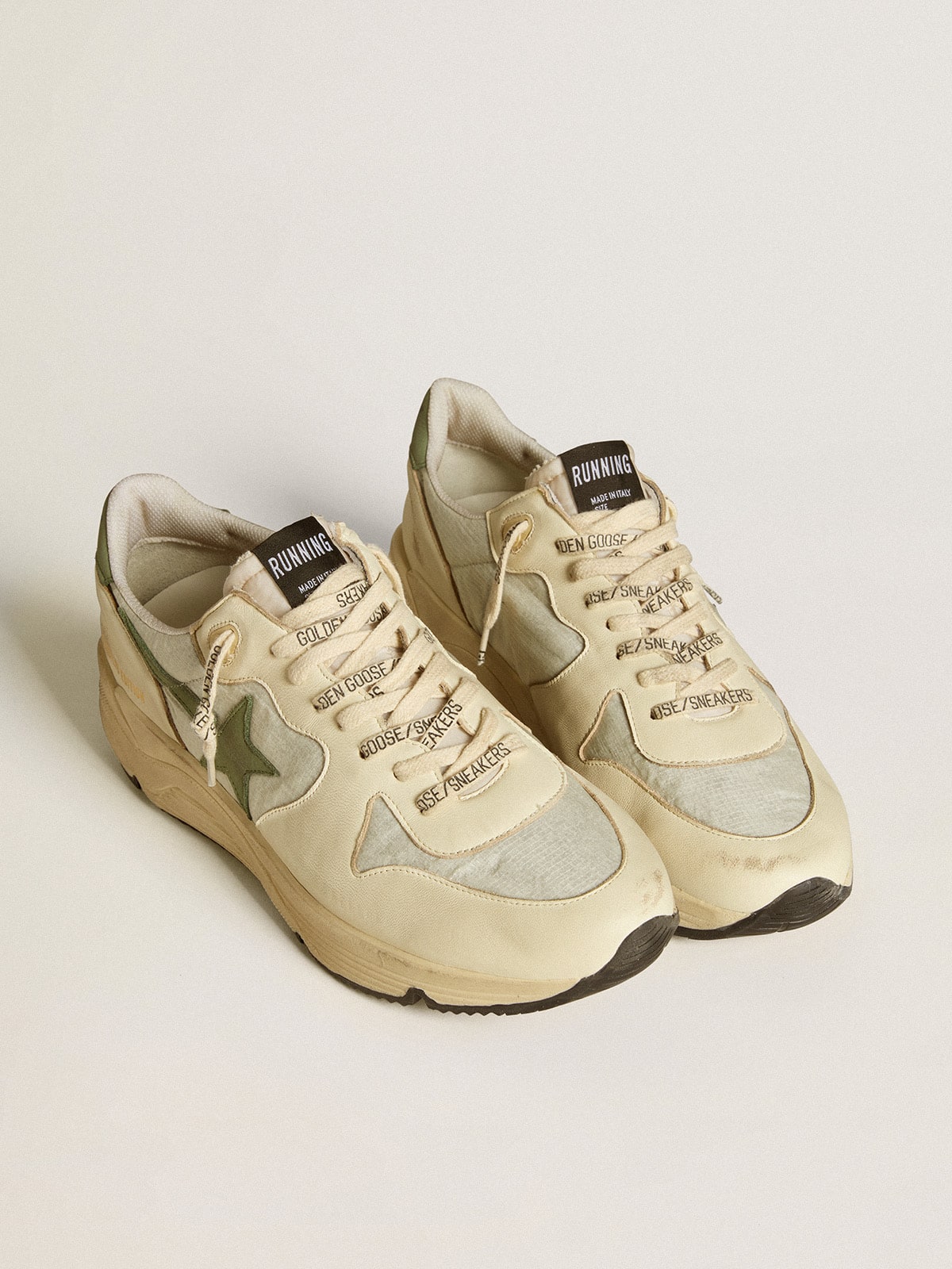 Men's Running Sole LTD in nylon and nappa with nubuck star and heel tab| Golden Goose