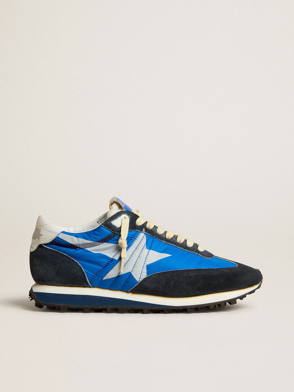 Women's Marathon with blue nylon upper and white star| Golden Goose