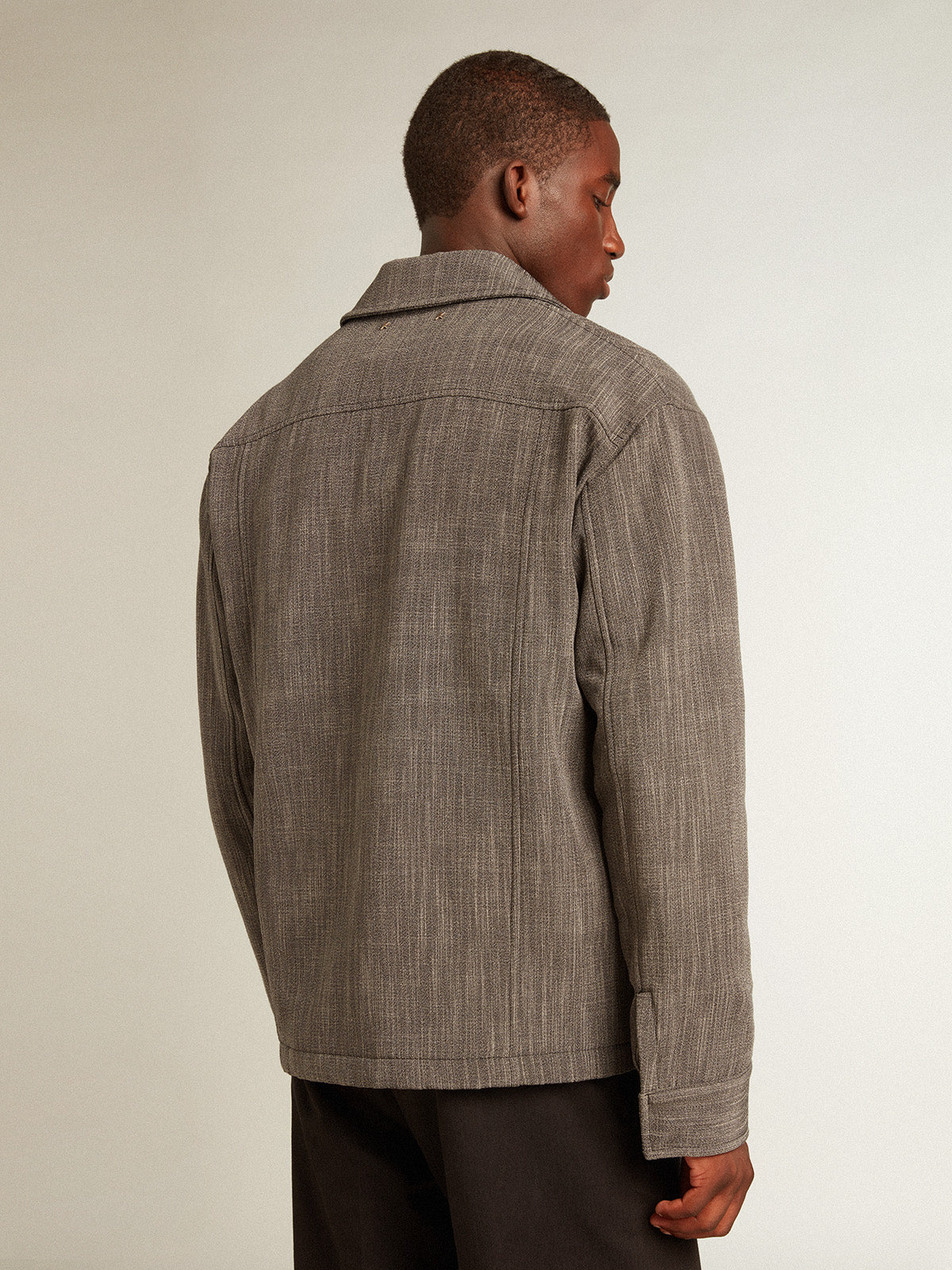 Men's wool blend coach jacket| Golden Goose