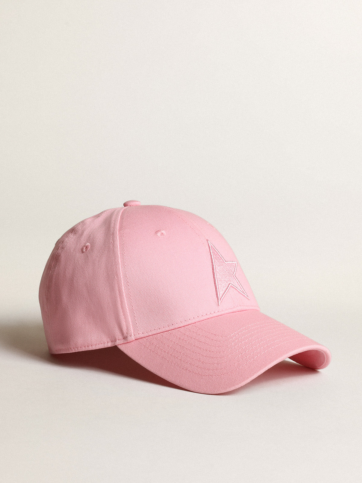 Pink Demos Star Collection baseball cap with tone-on-tone star| Golden Goose