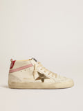 Bio-based Mid Star LTD with gold leather star and pink flash| Golden Goose