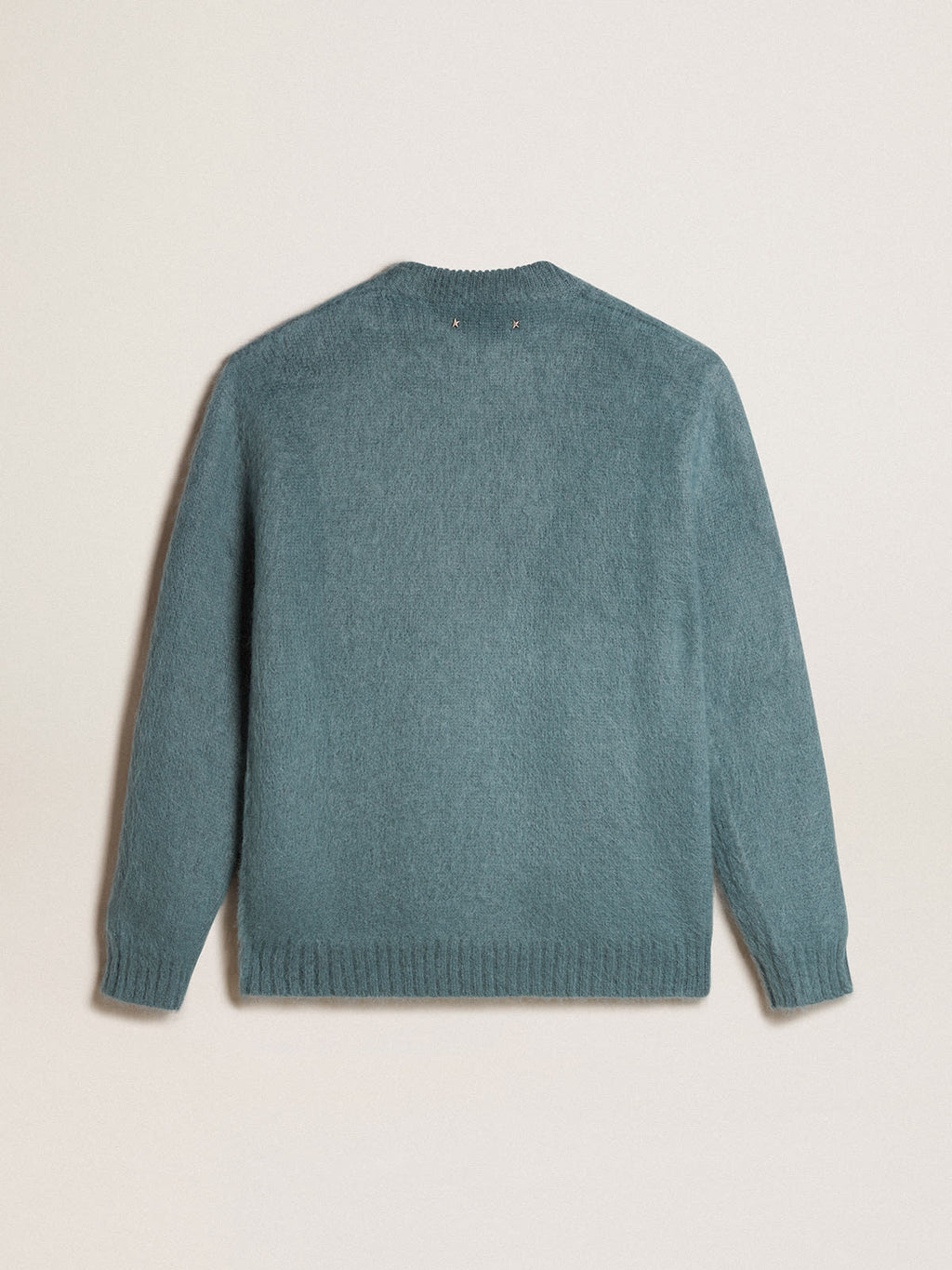Powder-blue mohair sweater| Golden Goose