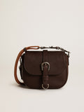 Women's Francis Bag small in dark brown leather| Golden Goose
