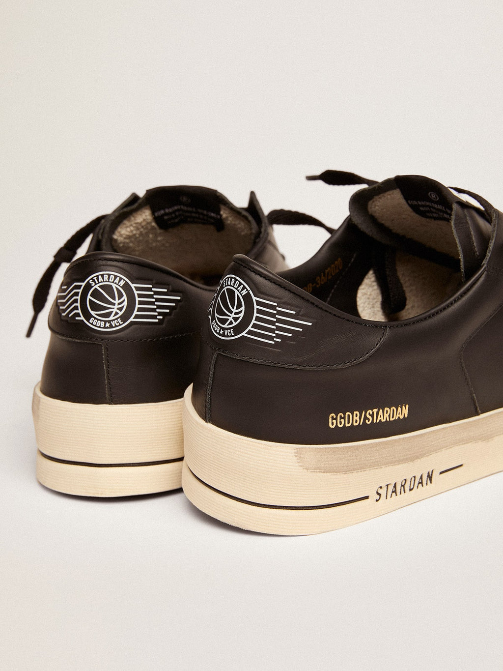 Men's Stardan in total black leather| Golden Goose
