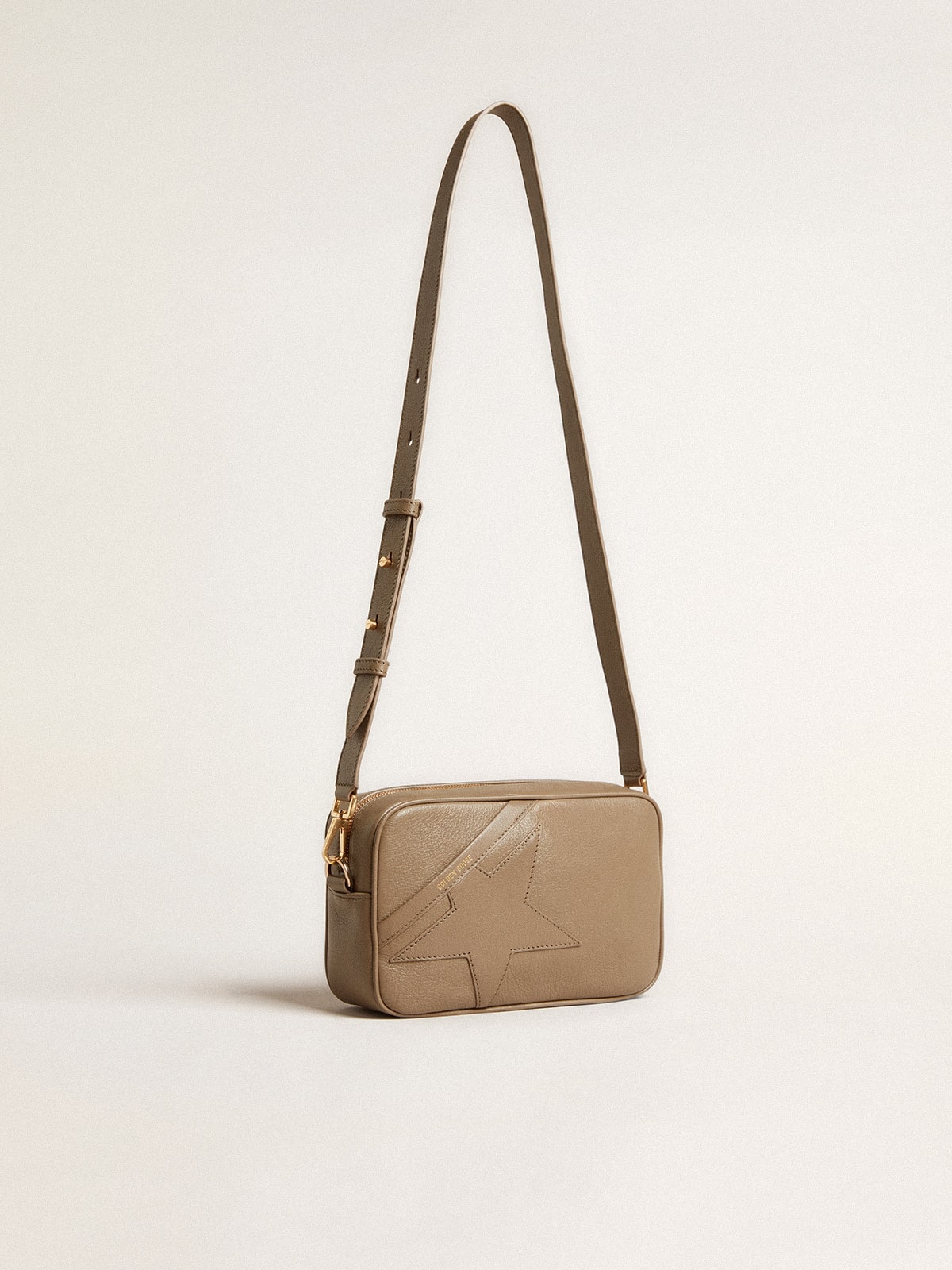 Star Bag in sage-green leather with tone-on-tone star| Golden Goose