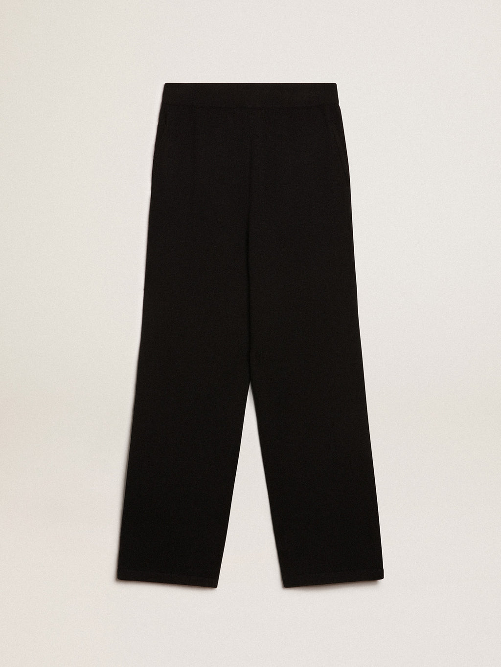 Black cashmere blend women's joggers| Golden Goose