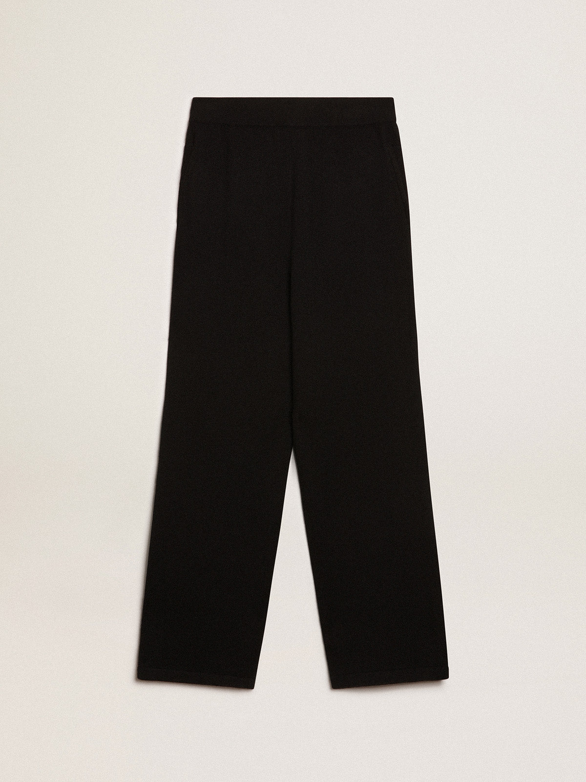 Black cashmere blend women's joggers| Golden Goose
