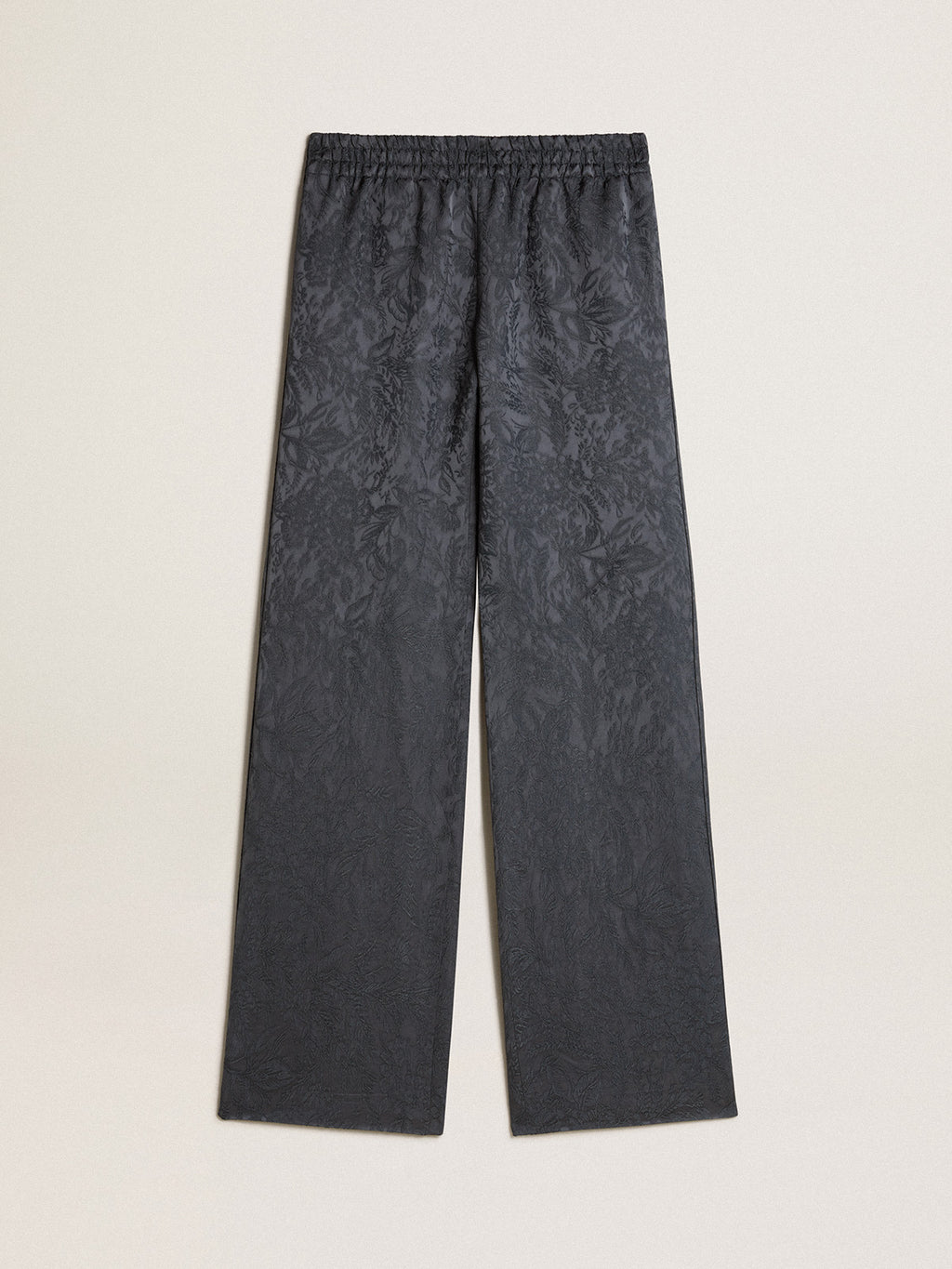 Jacquard pants with all-over toile de jouy pattern| Golden Goose