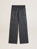 Jacquard pants with all-over toile de jouy pattern| Golden Goose
