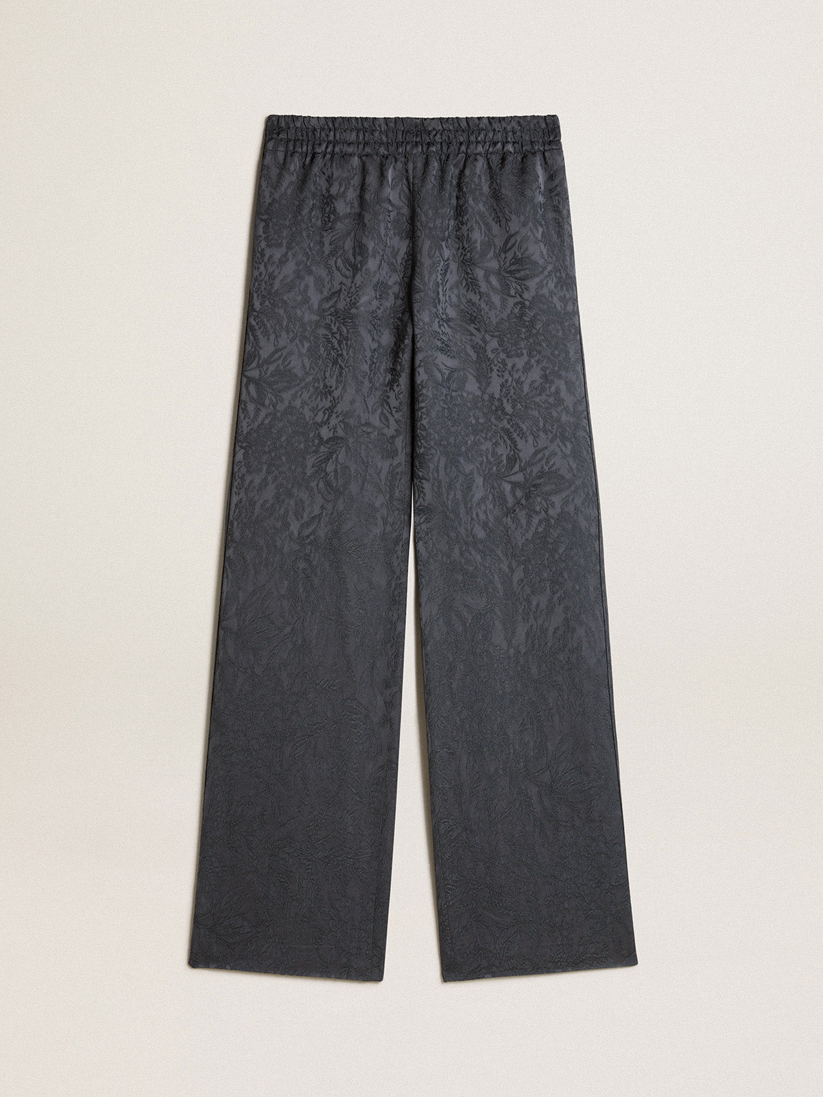 Jacquard pants with all-over toile de jouy pattern| Golden Goose
