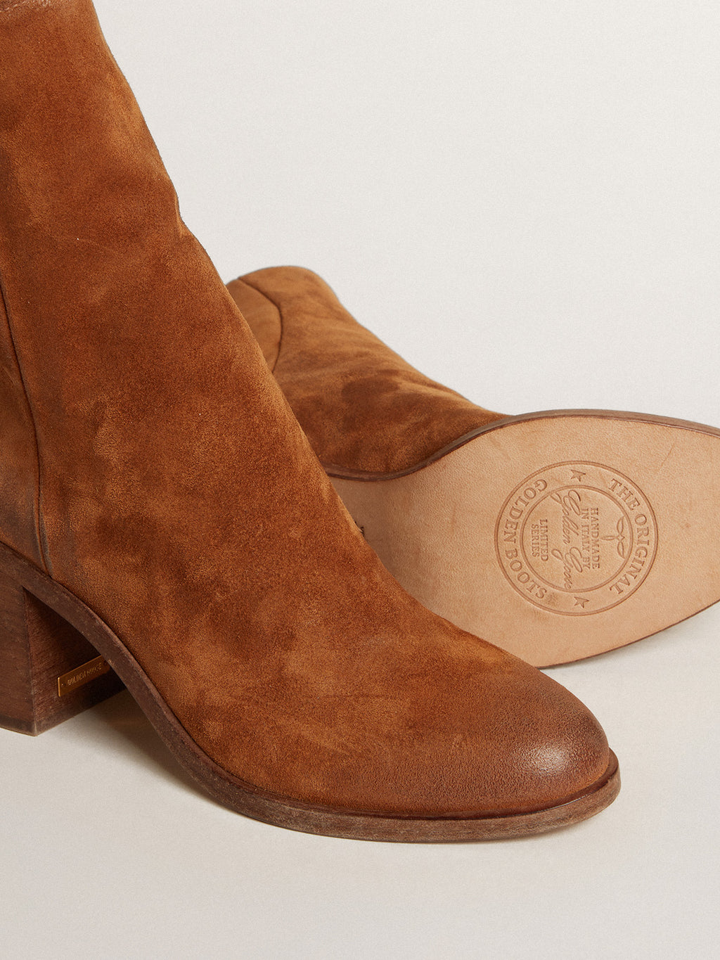 Vivienne ankle boots in cognac suede| Golden Goose