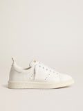 Men's bio-based Starter with white star and heel tab| Golden Goose
