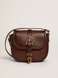 Women's small Rodeo Bag in dark tan leather| Golden Goose