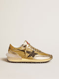Men's Gold Marathon with gold nylon upper| Golden Goose