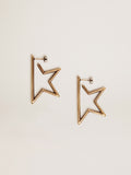 Women's Star antique gold color pendant earrings| Golden Goose