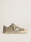 Men's V-Star with suede upper and silver star| Golden Goose
