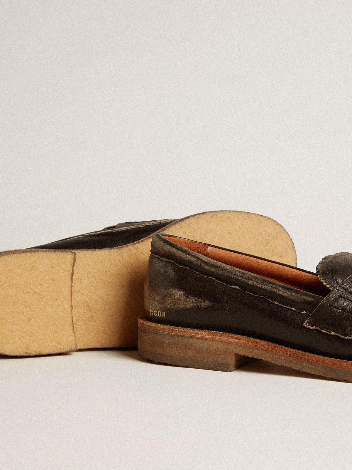 Jerry loafer in black leather| Golden Goose