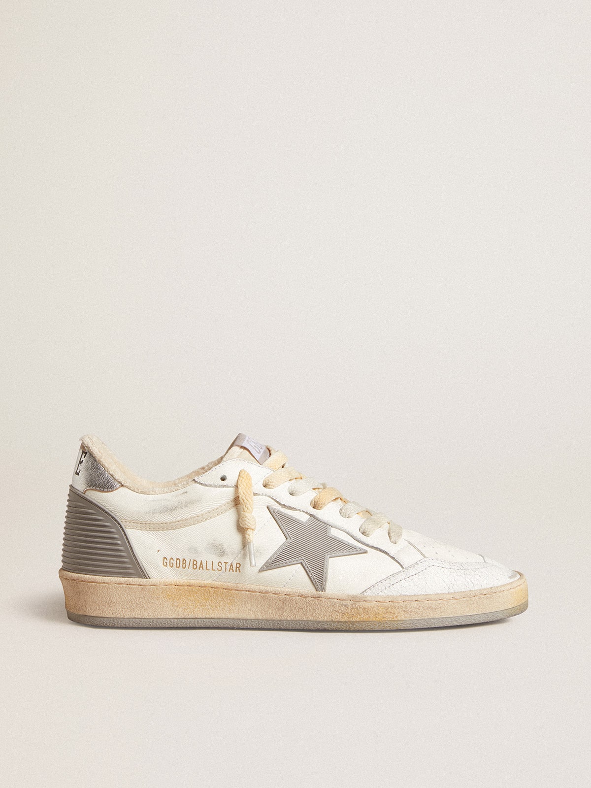 Ball Star in nappa with rubber star and silver leather heel tab| Golden Goose