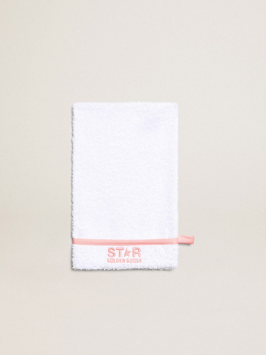 Gift set in white with pink trim and logo| Golden Goose