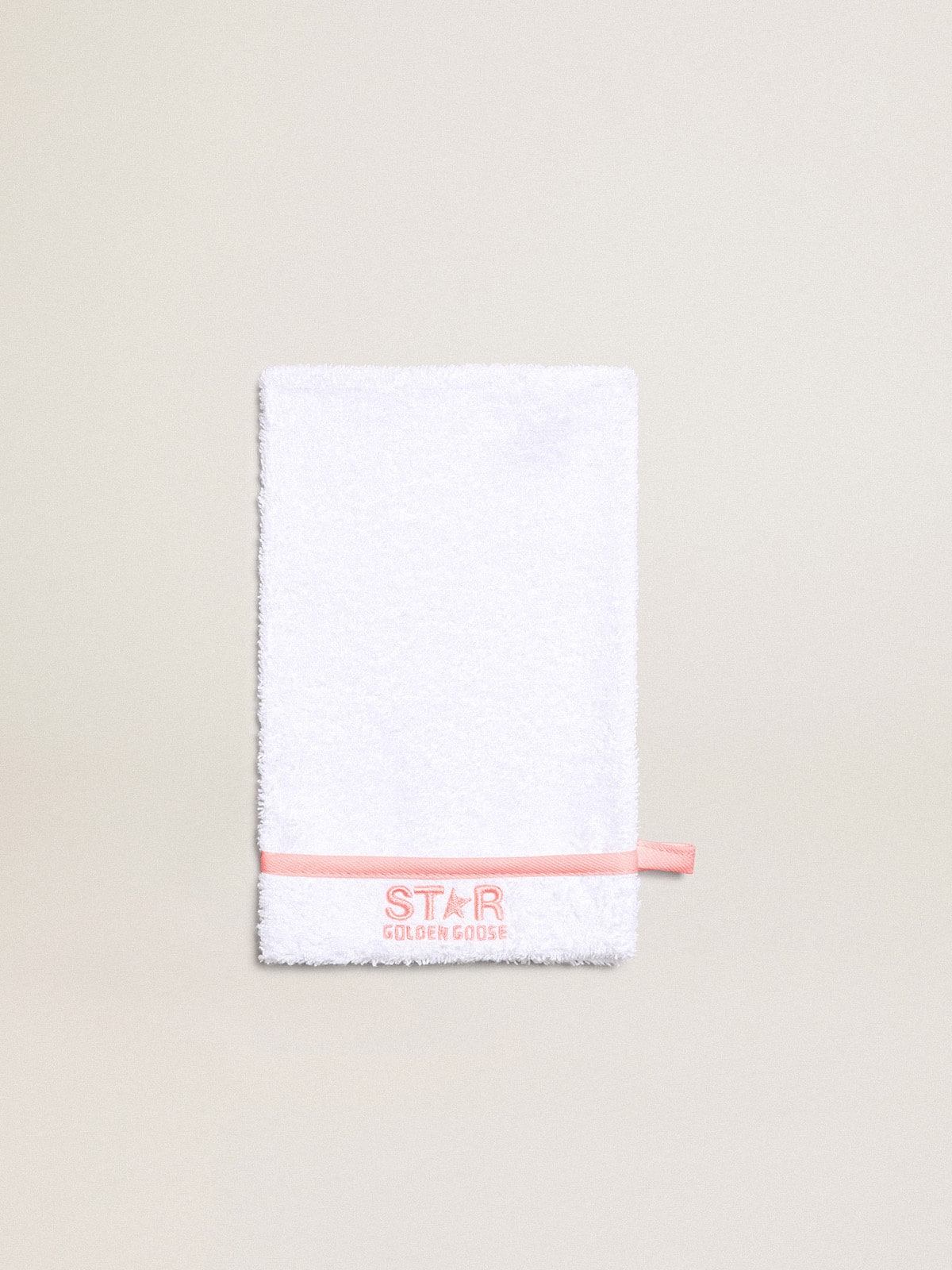 Gift set in white with pink trim and logo| Golden Goose