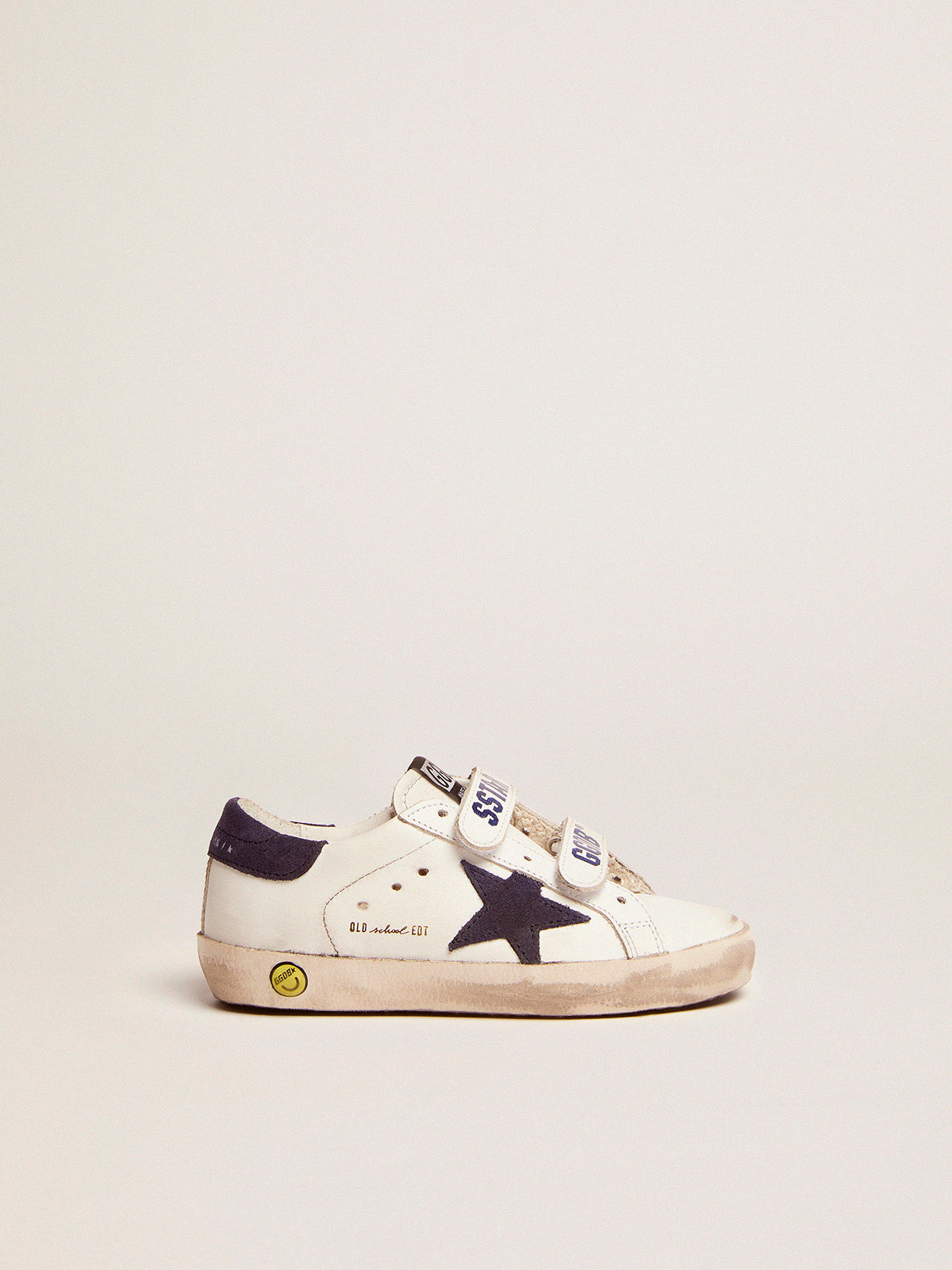 Old School with dark blue inserts in suede| Golden Goose