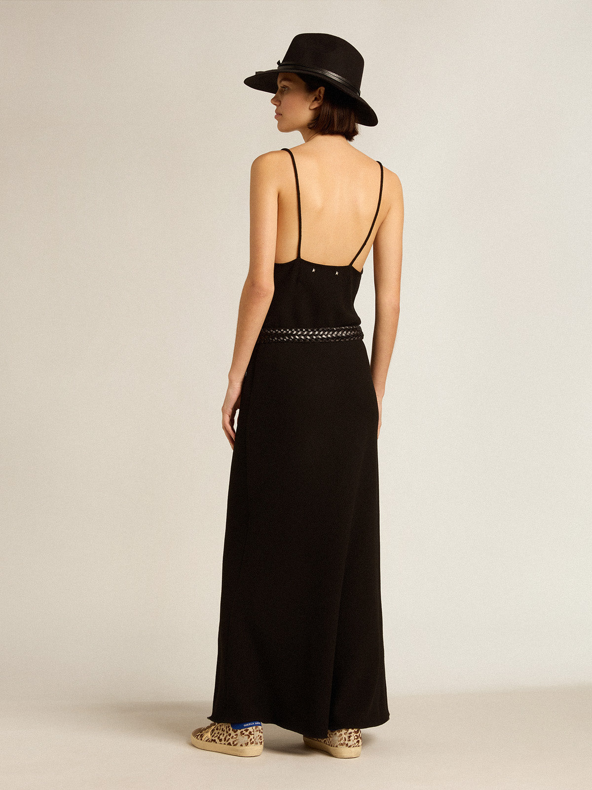 Black slip dress| Golden Goose