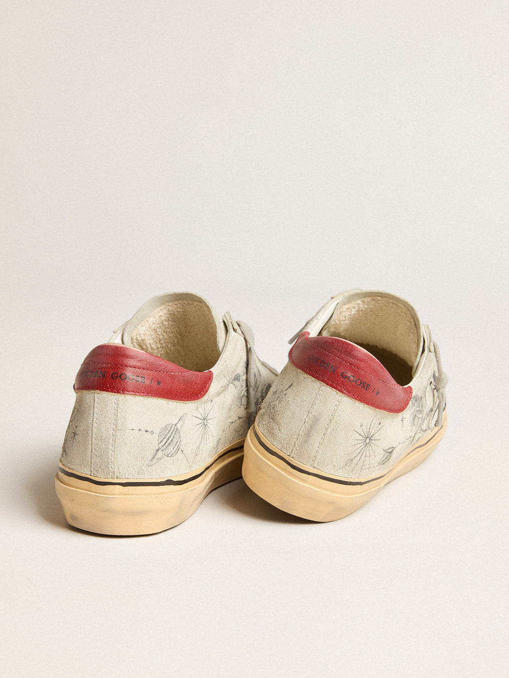 HAUS of Dreamers exclusive women's Super-Star in ice gray crust leather| Golden Goose