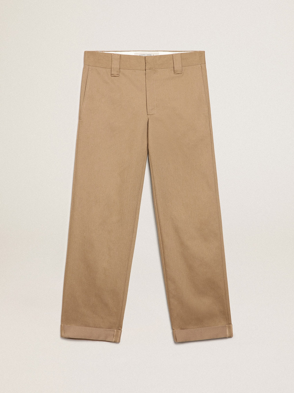Beige khaki Golden Collection chinos| Golden Goose