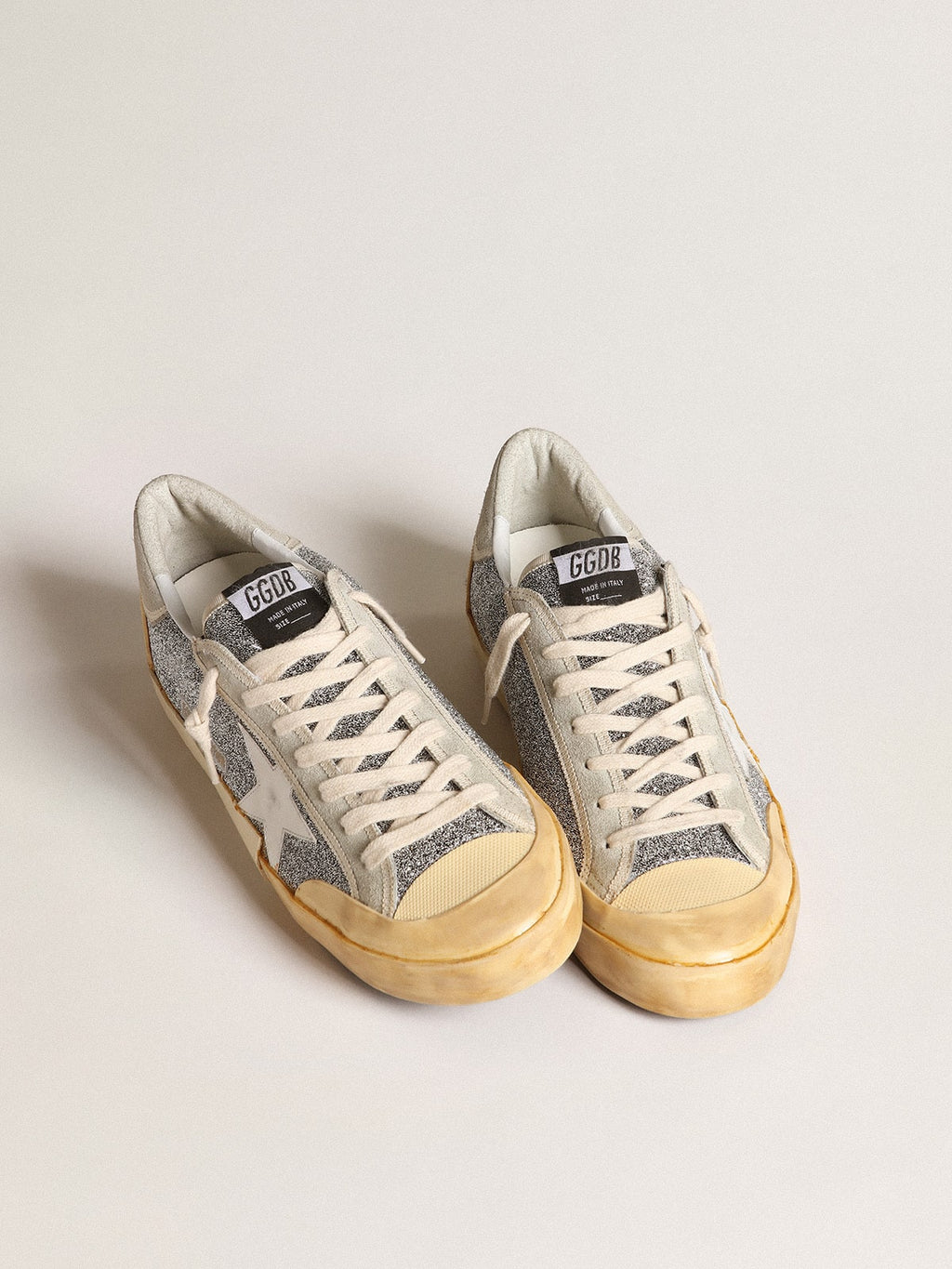 Men's Super-Star LAB with white star and Swarovski glitter upper| Golden Goose