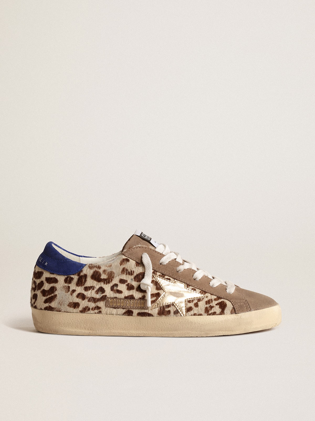 Super-Star LTD in pony skin with gold star and suede heel tab| Golden Goose