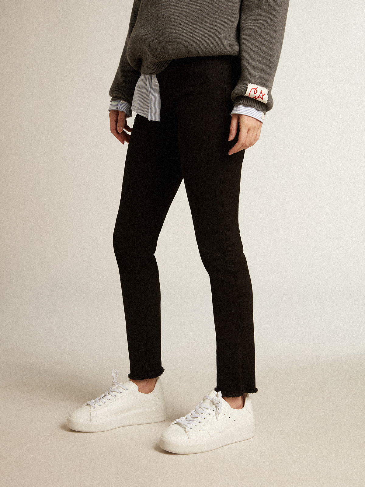 Women's bio-based Purestar with white star and heel tab| Golden Goose
