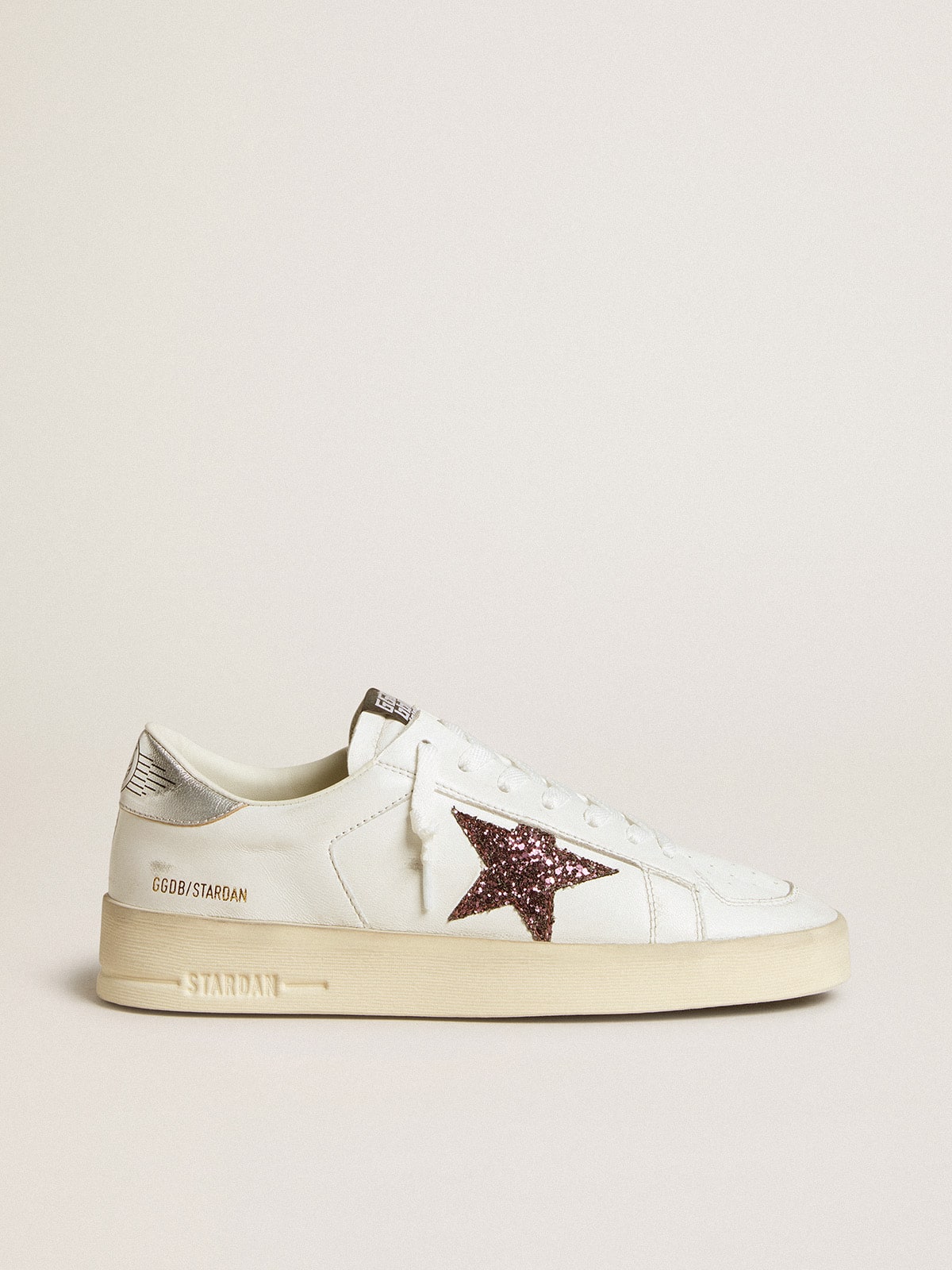 Stardan in nappa with glitter star and metallic leather heel tab| Golden Goose