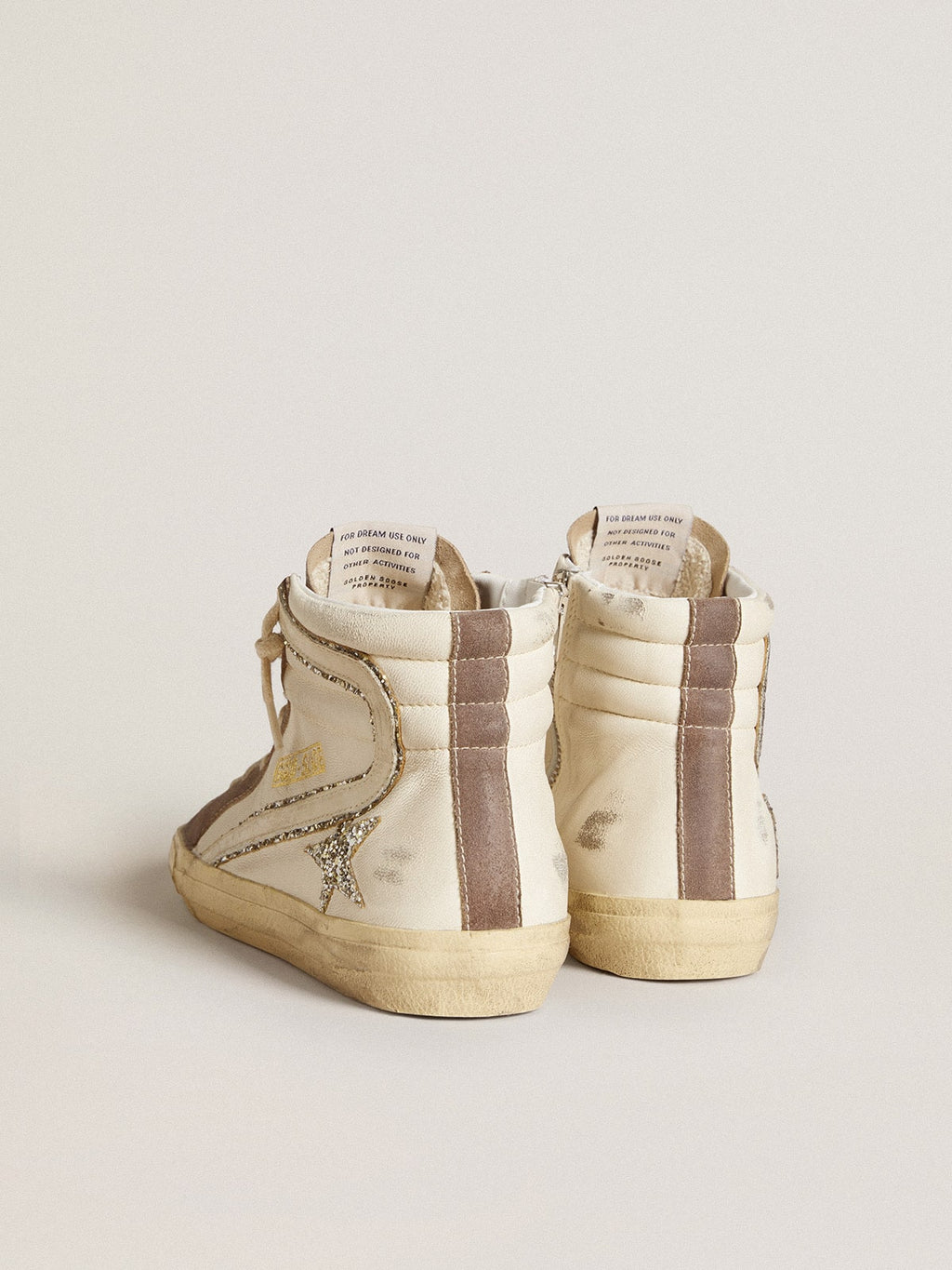 Slide in nappa with glitter star and patent leather flash| Golden Goose